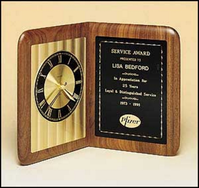 Diamond Cut Desk Clock (12 1/2"x9 1/2"x4 1/2")